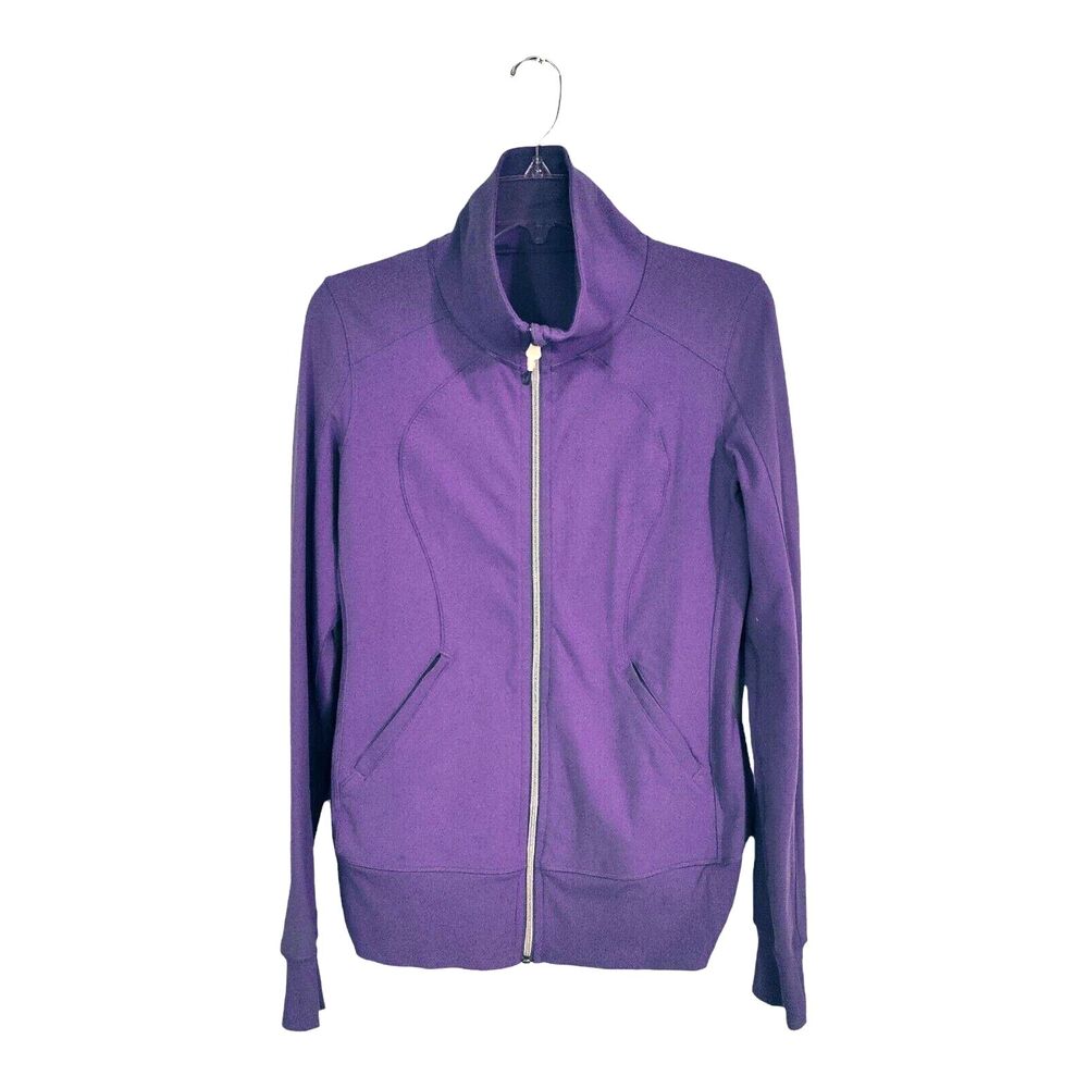 Lululemon Contempo Jacket size 6 Power Purple Yoga Athletic Top zip up size S